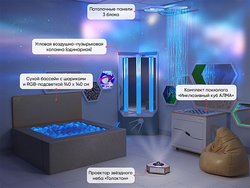 Комплект оборудования для сенсорной комнаты 10.5 м2